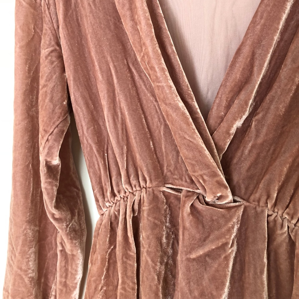 ☀️SALE & Other Stories Light Pink Velvet Dress - Picture 7 of 7